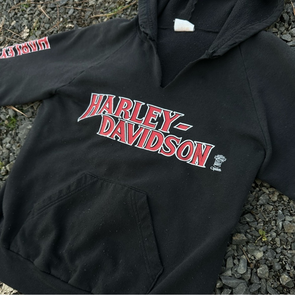 VINTAGE 70S HARLEY DAVIDSON ATELIER PRÉMONT QUEBEC HOODIE